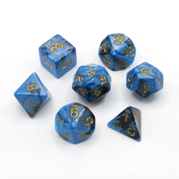 Elegantni set od 7 kockica za D&D, akrilne poliedrične kocke s zaobljenim kutovima za stolne RPG