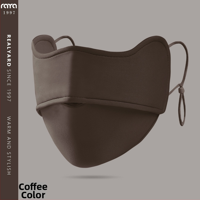 Zimná cyklistická maska, bavlnená, unisex, s vyšitým logom, prachotesná