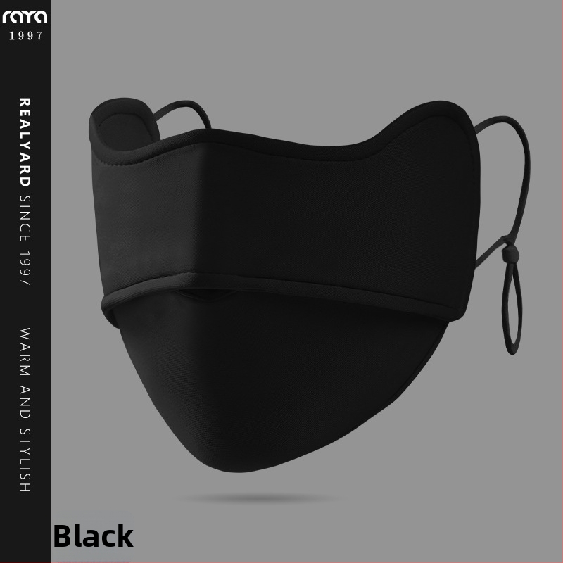 Zimná cyklistická maska, bavlnená, unisex, s vyšitým logom, prachotesná