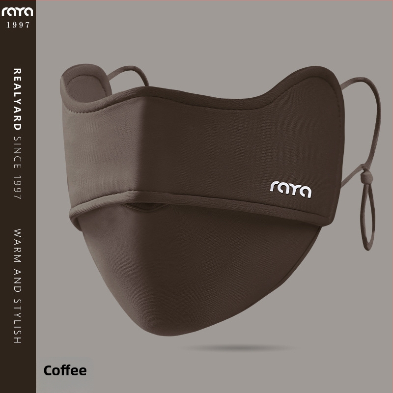 Zimná cyklistická maska, bavlnená, unisex, s vyšitým logom, prachotesná