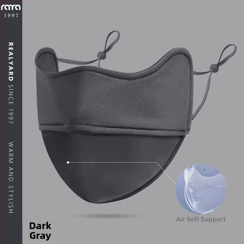 Zimná cyklistická maska, bavlnená, unisex, s vyšitým logom, prachotesná