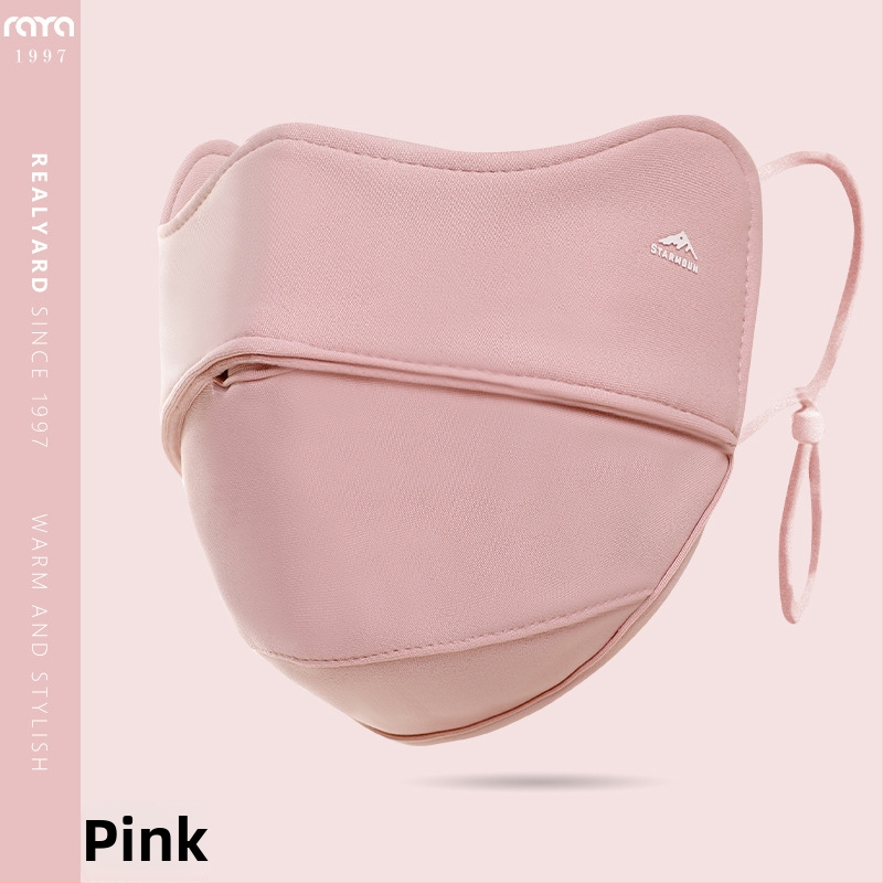 Zimná cyklistická maska, bavlnená, unisex, s vyšitým logom, prachotesná