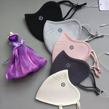 Lulu meleg maszk őszre és télre, Derong anyag, fülhurok, porálló, monokróm, uniszex