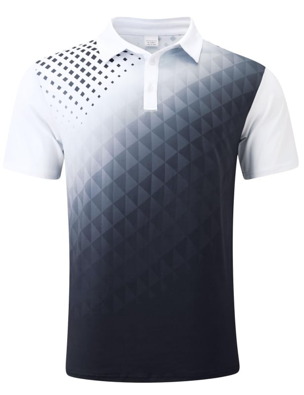 Vyrų polo marškinėliai, gėlių spausdinimas, trumpomis rankovėmis, skaitmeninis spausdinimas, poliesteris