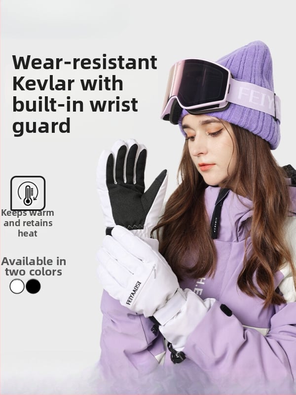 Slēpošanas cimdi no PU materiāla – produkta kods 001