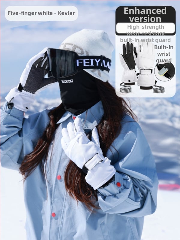 Slēpošanas cimdi no PU materiāla – produkta kods 001