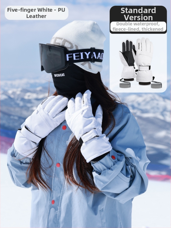 Slēpošanas cimdi no PU materiāla – produkta kods 001