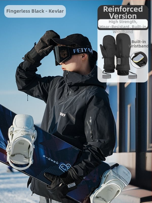 Slēpošanas cimdi no PU materiāla – produkta kods 001