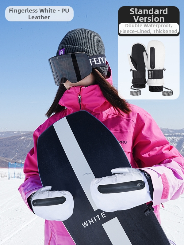 Slēpošanas cimdi no PU materiāla – produkta kods 001