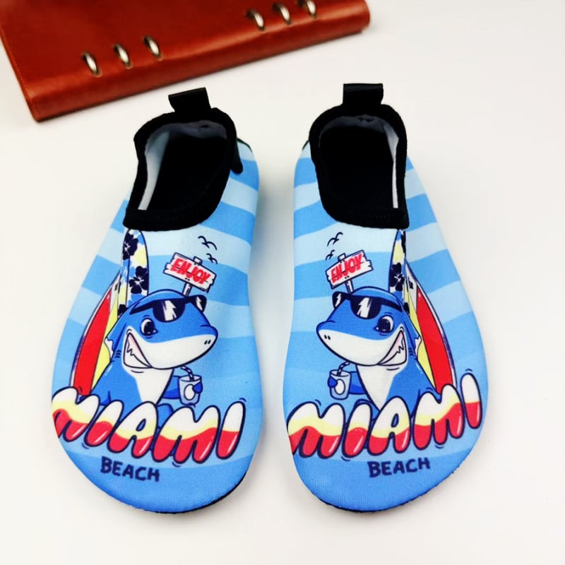 Gyerekeknek szánt folyó menti vízicipő, vágásvédelmi funkció, vastag talp, felsőrész nylon, belső pamut, talp természetes gumi