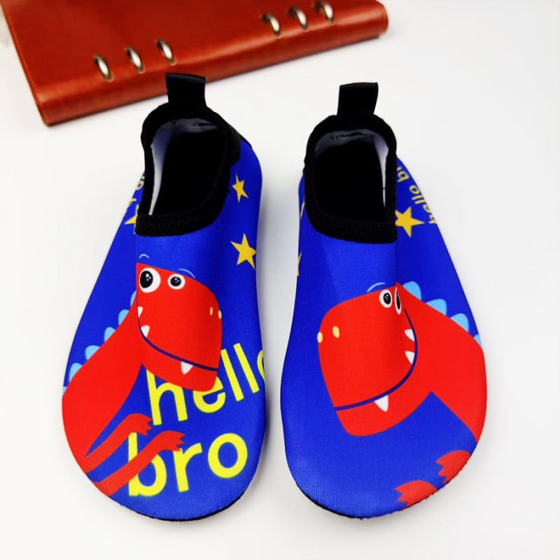 Gyerekeknek szánt folyó menti vízicipő, vágásvédelmi funkció, vastag talp, felsőrész nylon, belső pamut, talp természetes gumi