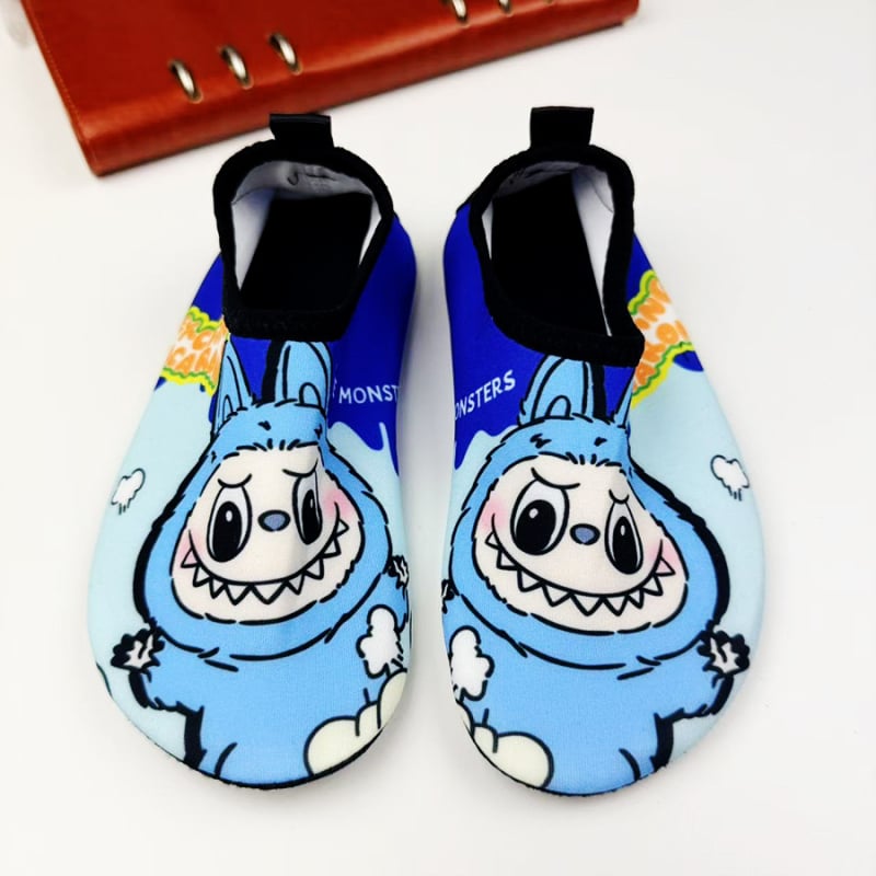 Gyerekeknek szánt folyó menti vízicipő, vágásvédelmi funkció, vastag talp, felsőrész nylon, belső pamut, talp természetes gumi