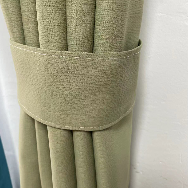 Komplet kaiševa za zavjese (2 komada) s magnetskim kopčama, Velcro trakama i užetom za pohranu zavjesa – Tkanina