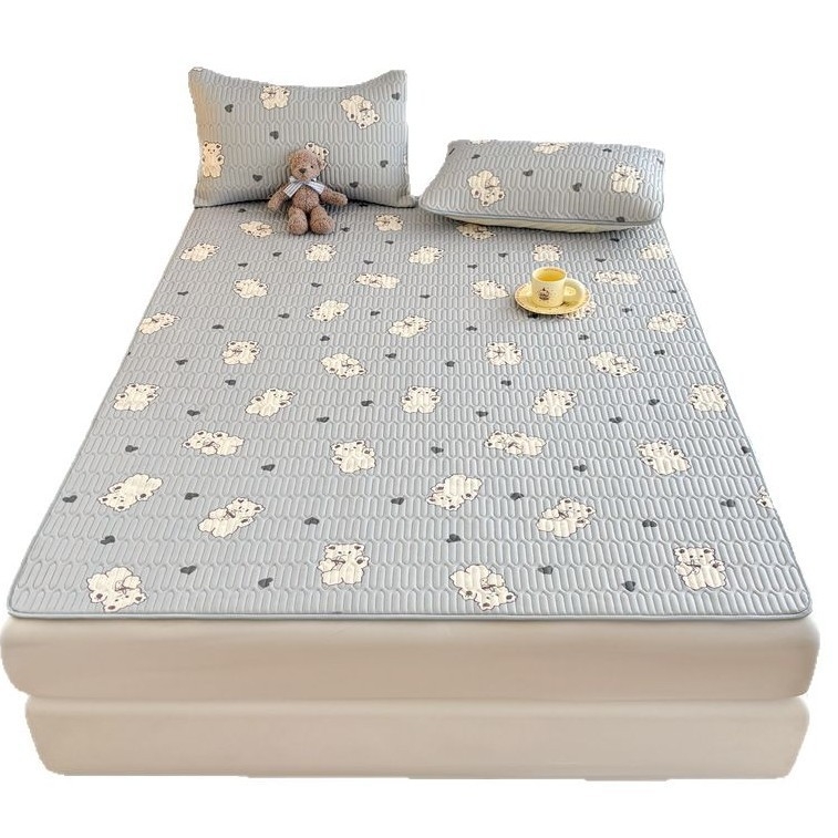 Trys dalių vėsinantis latex čiužinio rinkinys su spauda danga, sulankstomas bendrabutyje