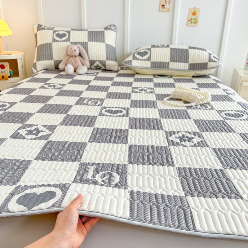 Trys dalių vėsinantis latex čiužinio rinkinys su spauda danga, sulankstomas bendrabutyje