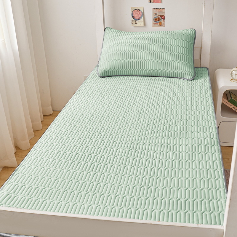 Trys dalių vėsinantis latex čiužinio rinkinys su spauda danga, sulankstomas bendrabutyje