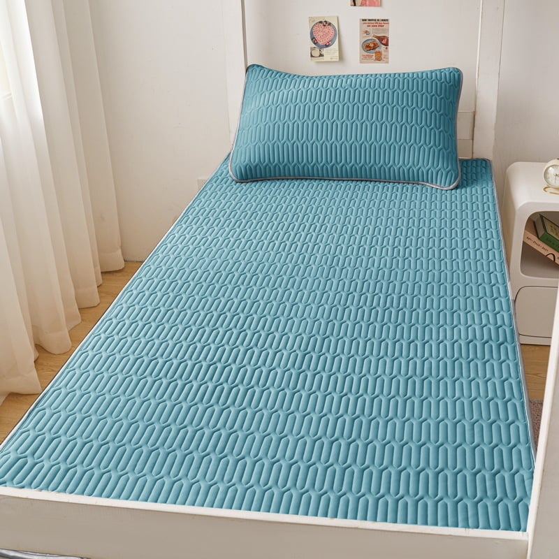 Trys dalių vėsinantis latex čiužinio rinkinys su spauda danga, sulankstomas bendrabutyje