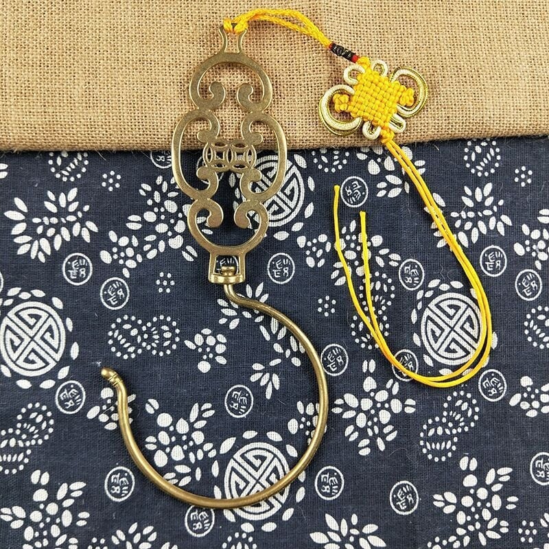 Ming Qing stiliaus lovos užuolaidos kabliukas, vienas kabliukas, šiuolaikinis minimalistinis stilius, apkrova 1–3 kg