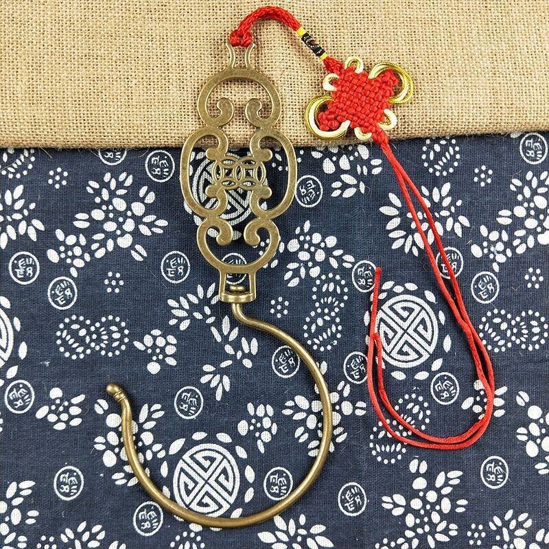 Ming Qing stiliaus lovos užuolaidos kabliukas, vienas kabliukas, šiuolaikinis minimalistinis stilius, apkrova 1–3 kg