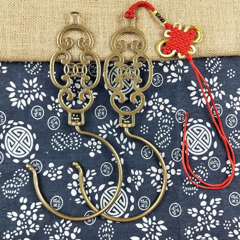 Ming Qing stiliaus lovos užuolaidos kabliukas, vienas kabliukas, šiuolaikinis minimalistinis stilius, apkrova 1–3 kg