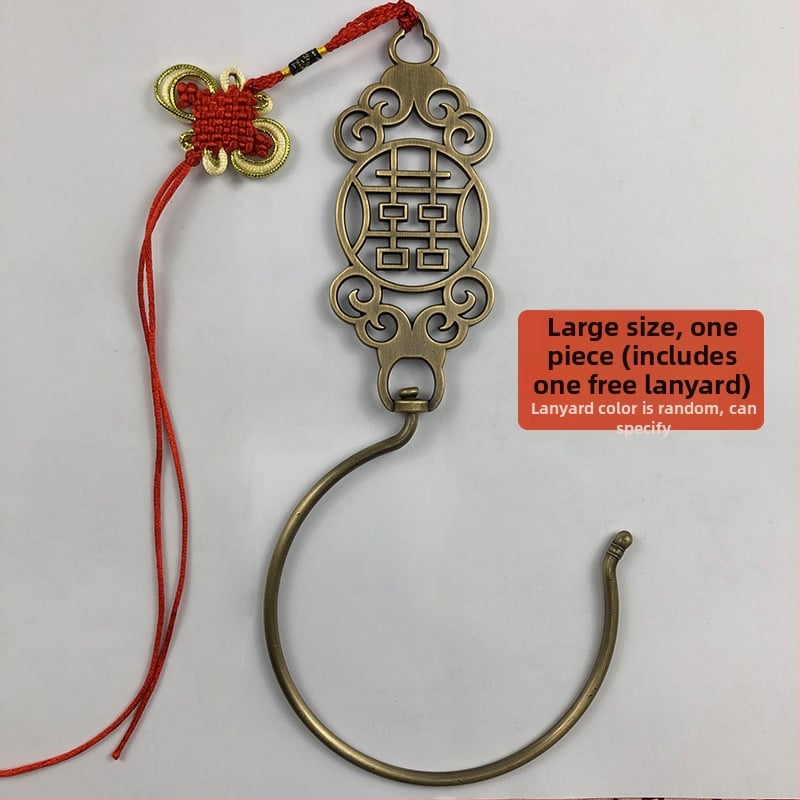 Ming Qing stiliaus lovos užuolaidos kabliukas, vienas kabliukas, šiuolaikinis minimalistinis stilius, apkrova 1–3 kg