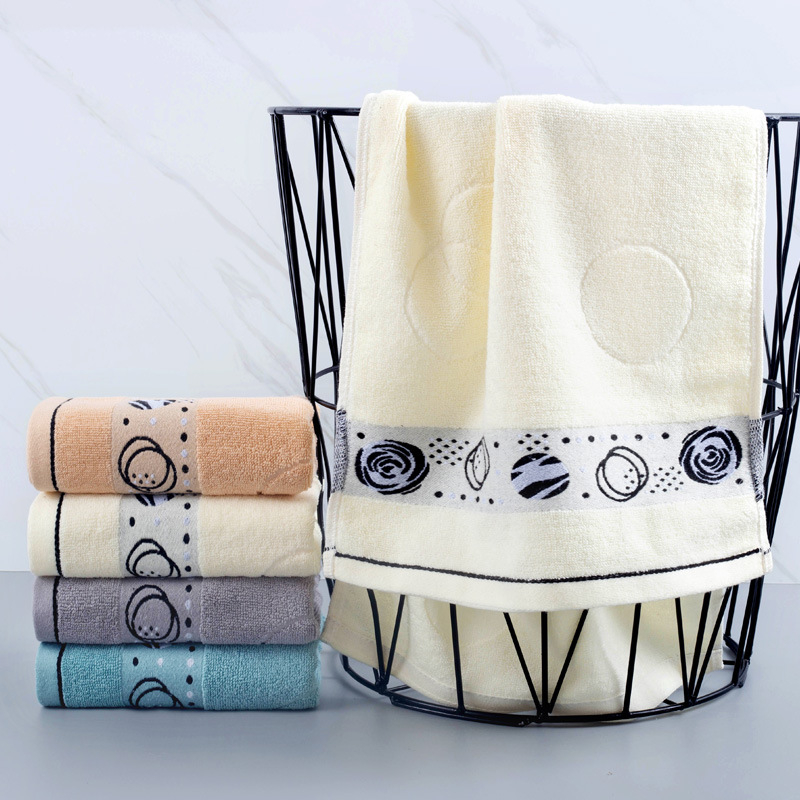 Jacquard pamukani ručnik za lice u darovnom paketu s logom; težina 100–120 g; 32 vlakana prediva; jacquard tkanina; 100% pamuk