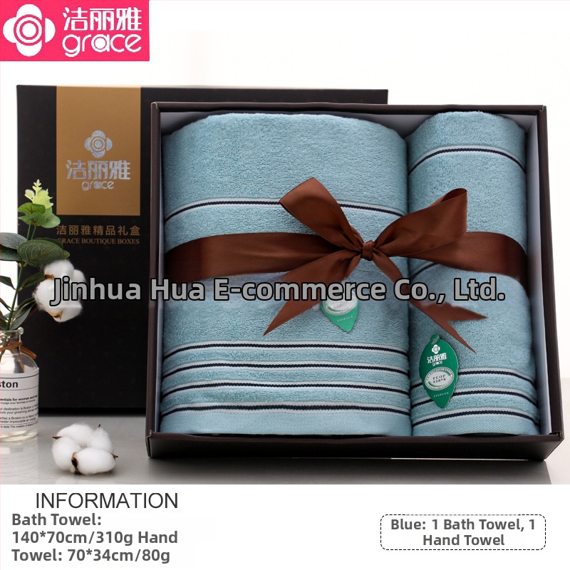 Trys rankšluosčių komplektas su dovanų dėžute, 100% medvilnė, logotipo spausdinimas įmanomas, 320 g