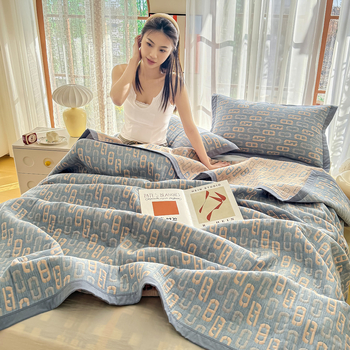 Puuvillane rätikukatekk, 99% puuvill, reaktiivne värvimine geomeetrilise mustriga, suvi, 1.1–1.5 kg