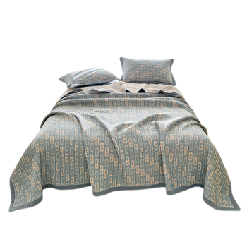 Puuvillane rätikukatekk, 99% puuvill, reaktiivne värvimine geomeetrilise mustriga, suvi, 1.1–1.5 kg