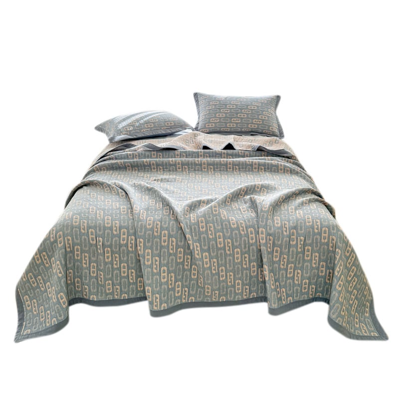 Puuvillane rätikukatekk, 99% puuvill, reaktiivne värvimine geomeetrilise mustriga, suvi, 1.1–1.5 kg