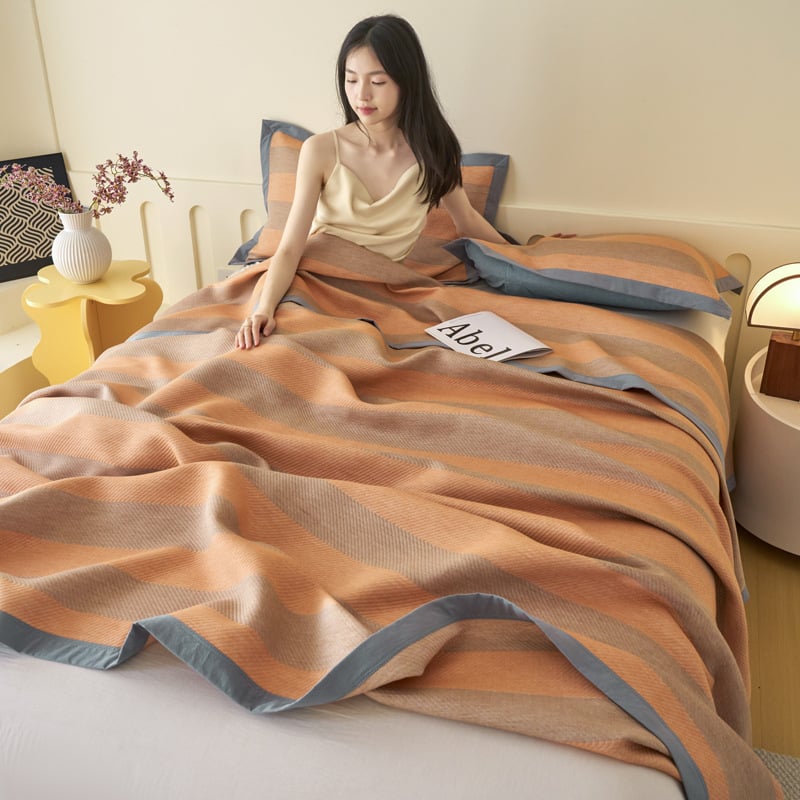 Puuvillane rätikukatekk, 99% puuvill, reaktiivne värvimine geomeetrilise mustriga, suvi, 1.1–1.5 kg