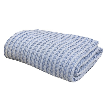 Skandináv stílusú kanapé pléd, waffle kötésű, 50% bambuszrost + 50% pamut, kevesebb mint 300 g, minden évszakra alkalmas.