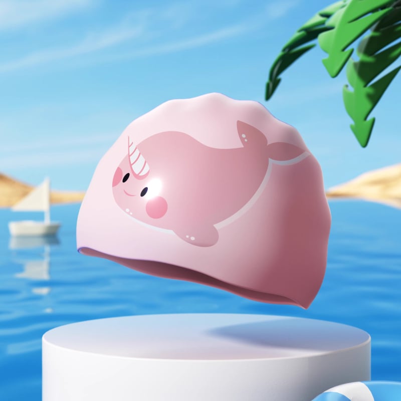 Yumei silikonska kapa za plivanje, vodootporna zaštita ušiju, za odrasle, pogodna za plivanje i vodne sportove