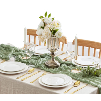 Bohem stílusú poliészter asztalterítő futó, egyszínű mintázat, nappaliba, Xiao Weili