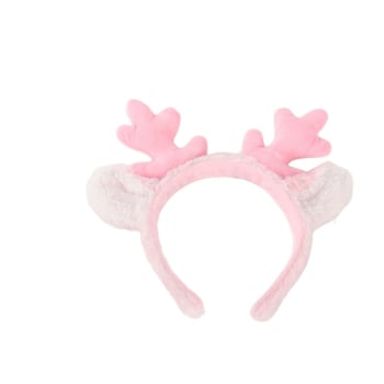 Коледна диадема с рога на елена – унисекс аксесоар за глава, ръчно изработено, смесени материали, Зимна колекция 2024