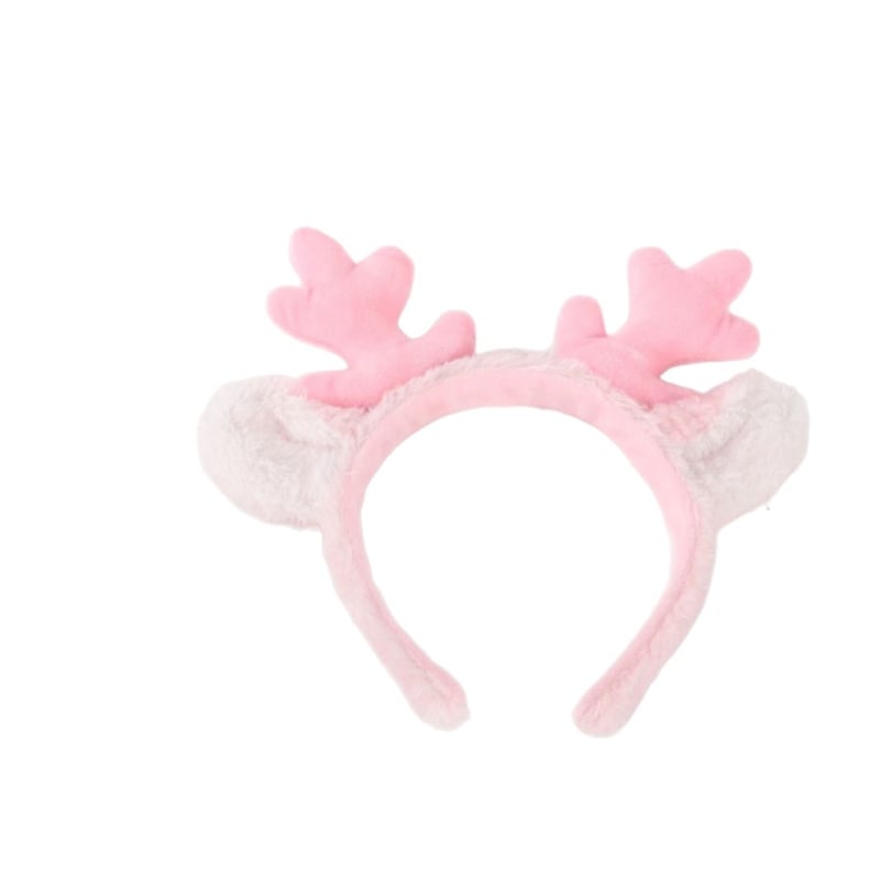 Коледна диадема с рога на елена – унисекс аксесоар за глава, ръчно изработено, смесени материали, Зимна колекция 2024