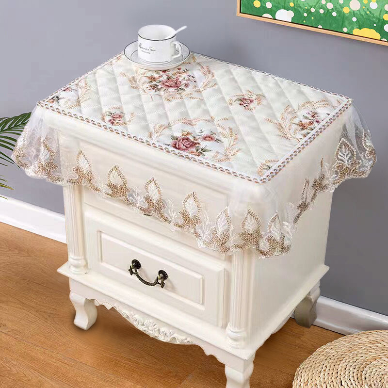 Öölaudade kate pitsiga, Euroopa stiil, mitmekülgne kangas