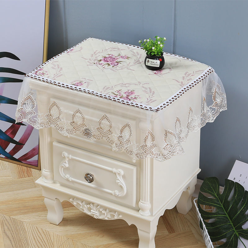 Öölaudade kate pitsiga, Euroopa stiil, mitmekülgne kangas