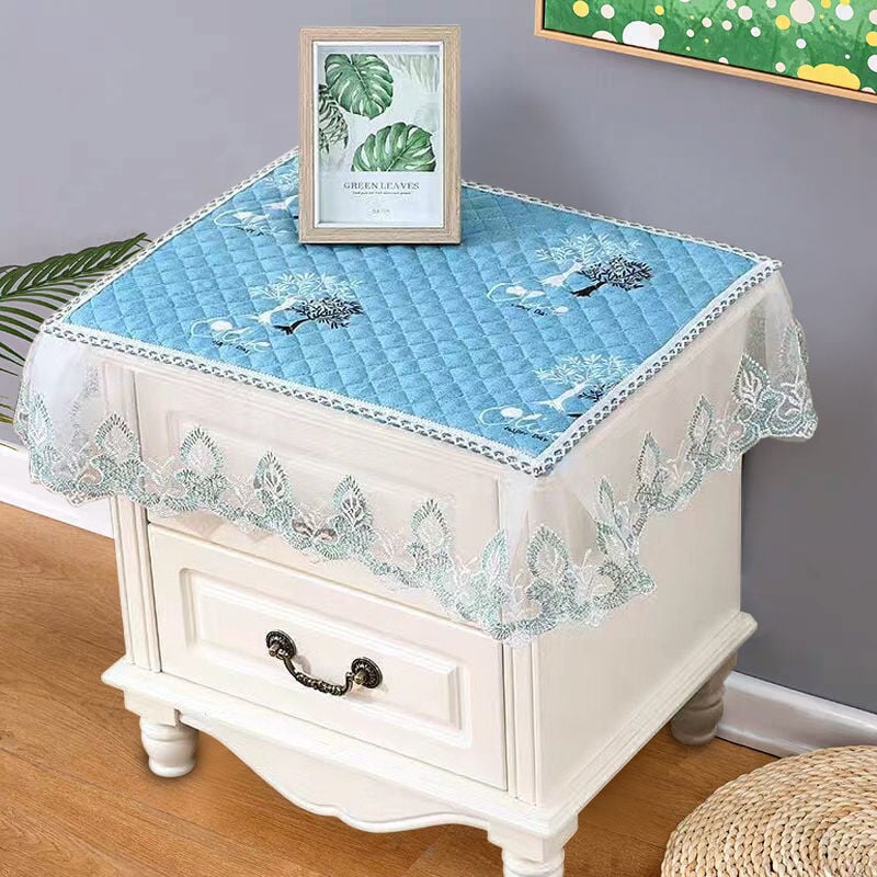 Öölaudade kate pitsiga, Euroopa stiil, mitmekülgne kangas