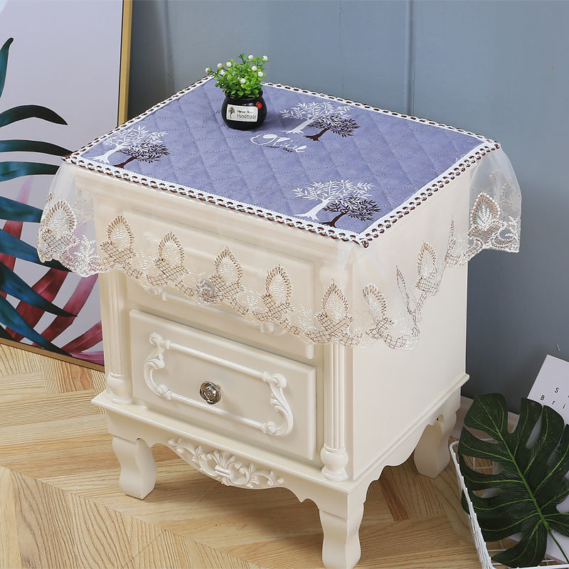 Öölaudade kate pitsiga, Euroopa stiil, mitmekülgne kangas