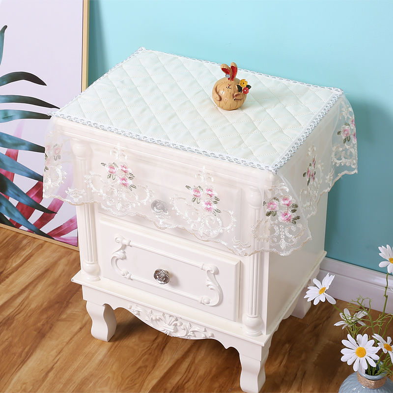 Öölaudade kate pitsiga, Euroopa stiil, mitmekülgne kangas