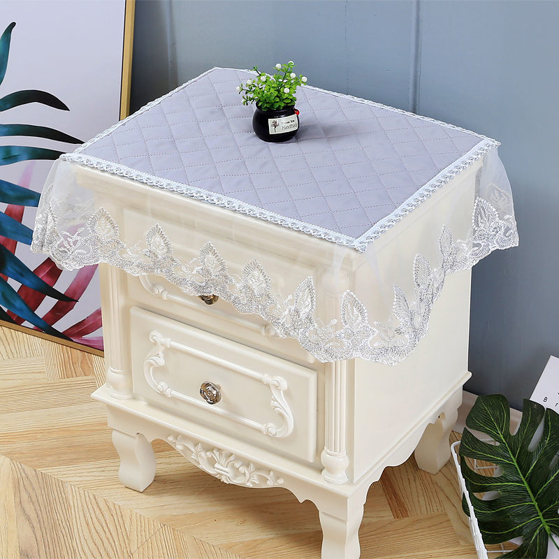 Öölaudade kate pitsiga, Euroopa stiil, mitmekülgne kangas