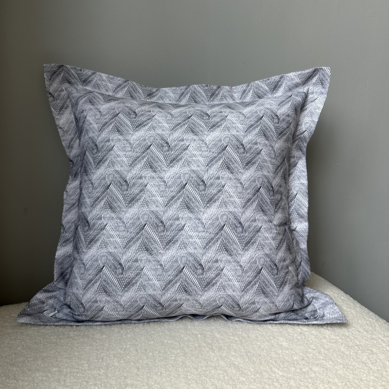 Párnahuzat pamutszövetből, poliészter töltőanyag, pastorális virágmintás, szövött anyag, négyzet alakú