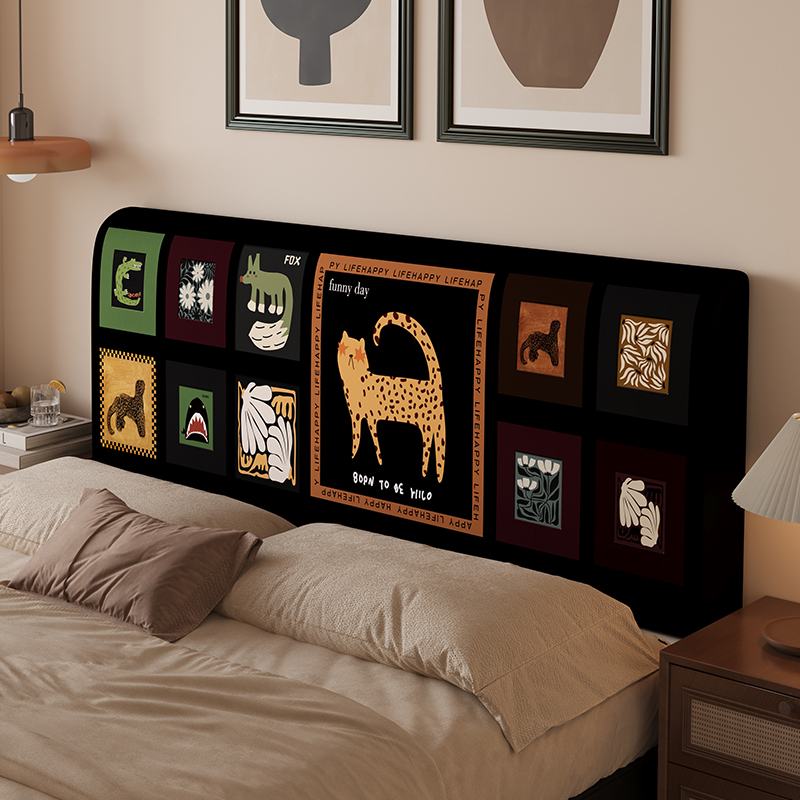 Vintage-stil navlaka za noćni ormarić, svilenkasta tkanina s cvjetnim uzorkom, univerzalni kroj, debeli zaštitni navlaka za jastuk, odvojiva i za pranje