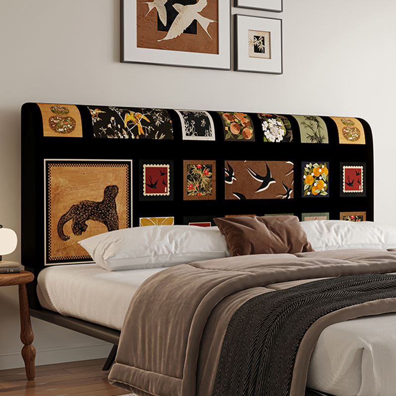 Vintage-stil navlaka za noćni ormarić, svilenkasta tkanina s cvjetnim uzorkom, univerzalni kroj, debeli zaštitni navlaka za jastuk, odvojiva i za pranje