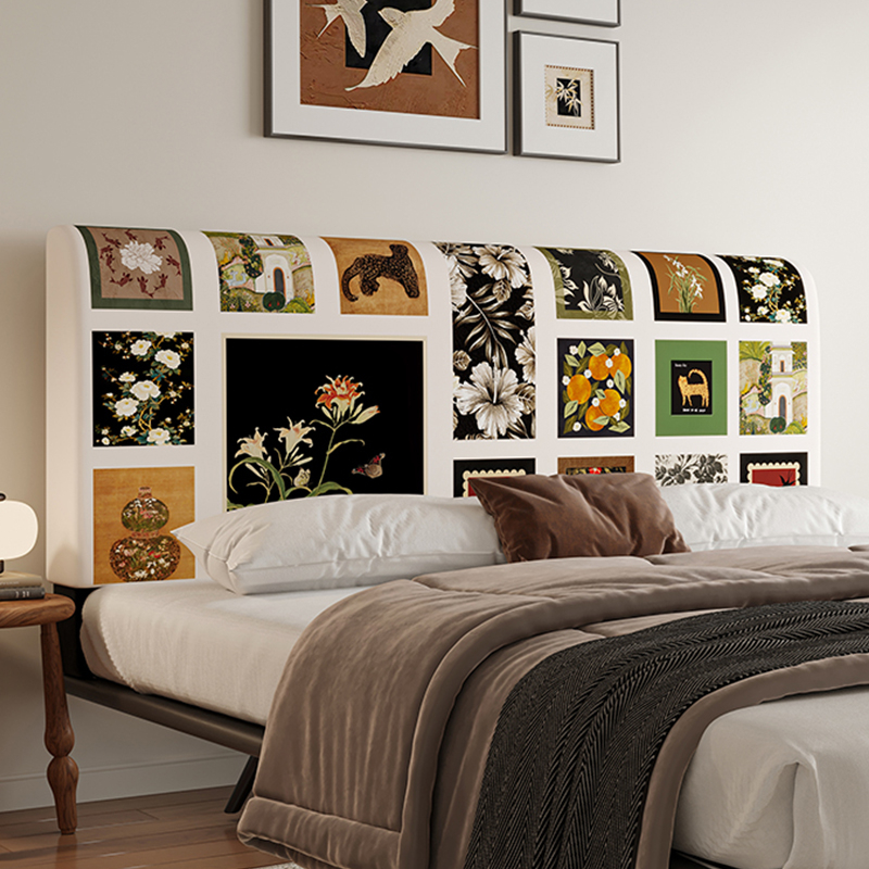 Vintage-stil navlaka za noćni ormarić, svilenkasta tkanina s cvjetnim uzorkom, univerzalni kroj, debeli zaštitni navlaka za jastuk, odvojiva i za pranje