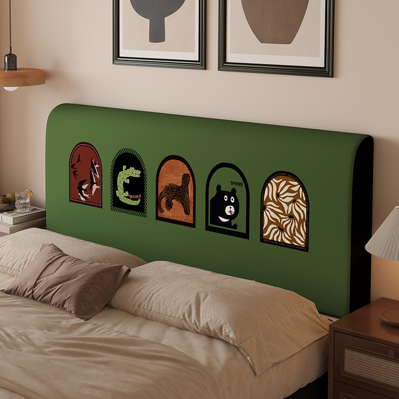 Vintage-stil navlaka za noćni ormarić, svilenkasta tkanina s cvjetnim uzorkom, univerzalni kroj, debeli zaštitni navlaka za jastuk, odvojiva i za pranje