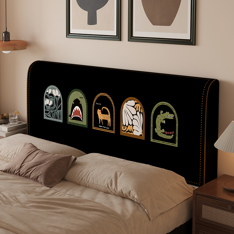 Vintage-stil navlaka za noćni ormarić, svilenkasta tkanina s cvjetnim uzorkom, univerzalni kroj, debeli zaštitni navlaka za jastuk, odvojiva i za pranje