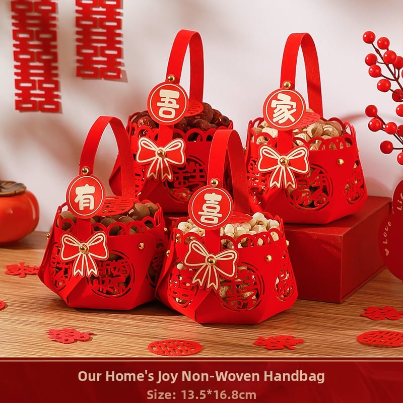 Jaunā mājokļa dekoru komplekts – augļu šķīvja dekori no nešūta auduma (non-woven fabric), iepakojums Opp bag