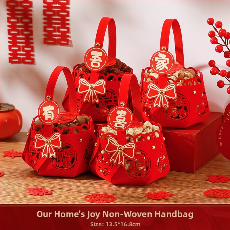 Jaunā mājokļa dekoru komplekts – augļu šķīvja dekori no nešūta auduma (non-woven fabric), iepakojums Opp bag